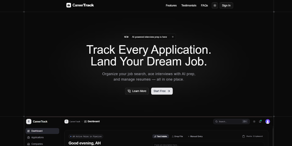 CareerTrack Hero Pipeline Interface