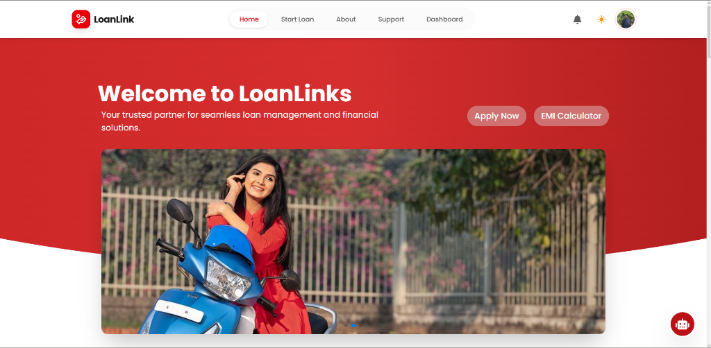 LoanLink Platform Interface